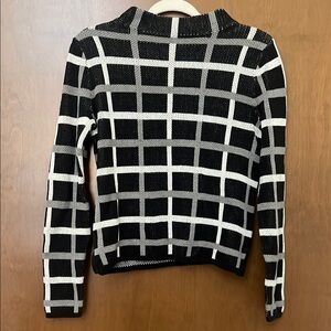 Mock Neck Patterned Sweater